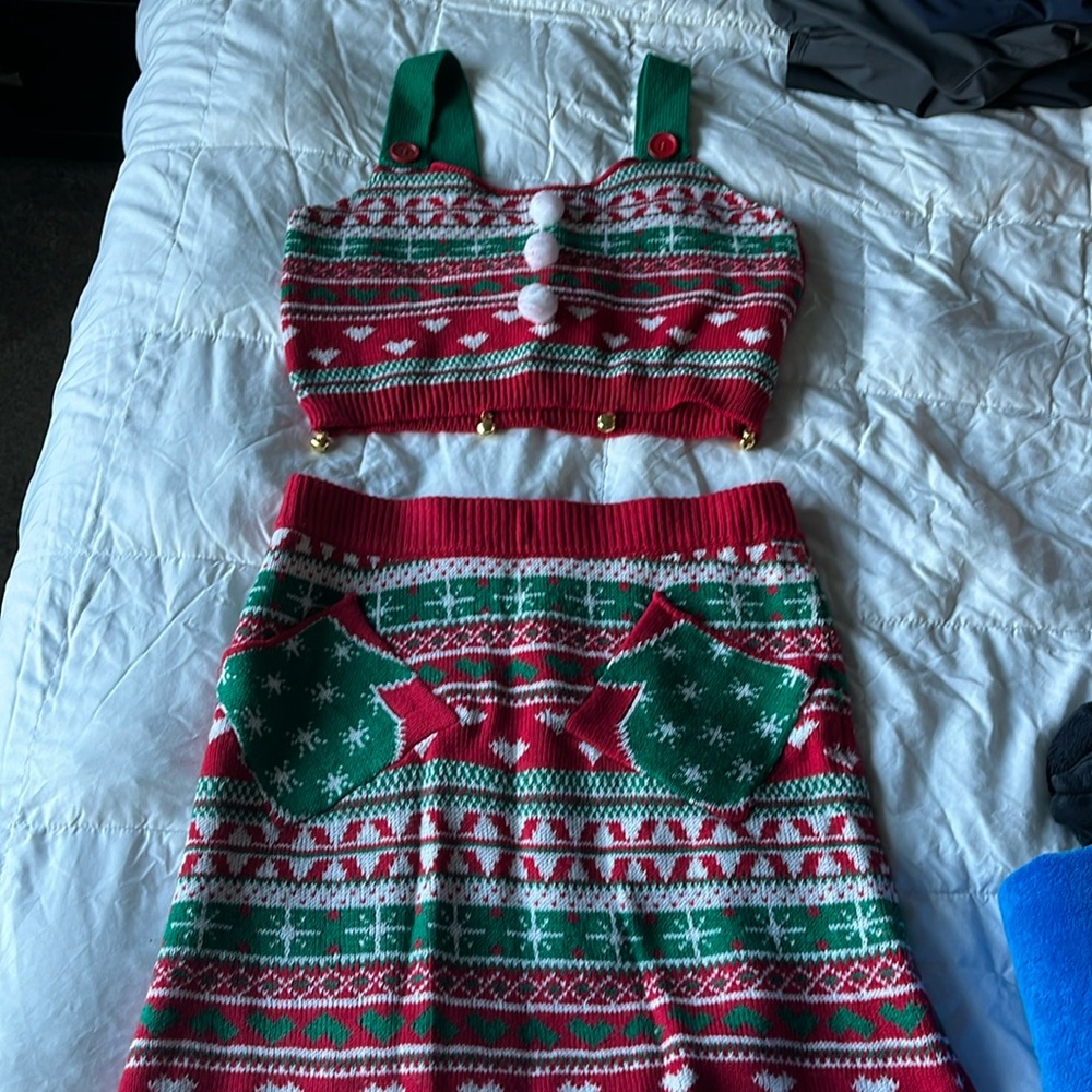 Cute christmas two piece set